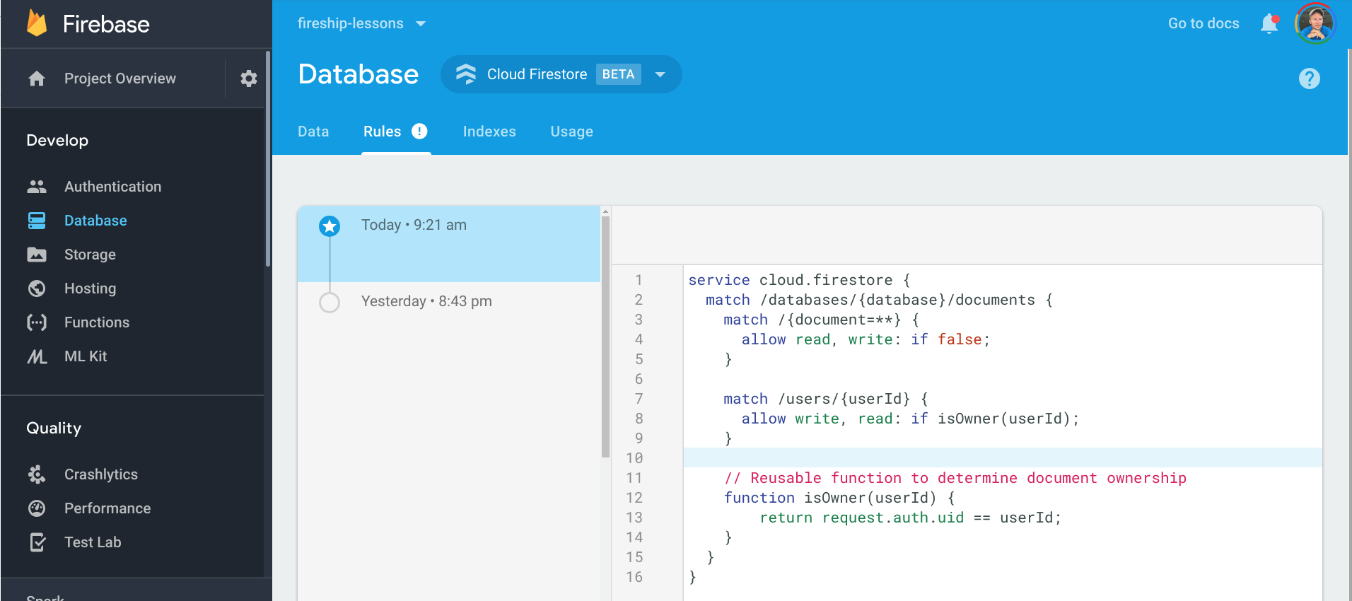 Google signin popup via firebase